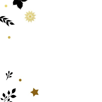 Kerstkaart botanisch sneeuw 2