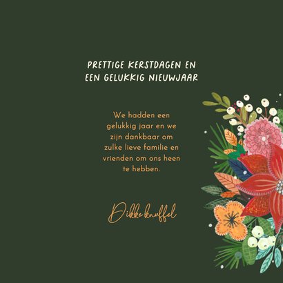  Kerstkaart botanische kerstster bloemen 3