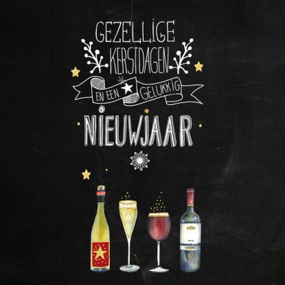 Kerstkaart chalkbord handlettering 2