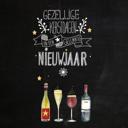 Kerstkaart  chalkbord handlettering 2