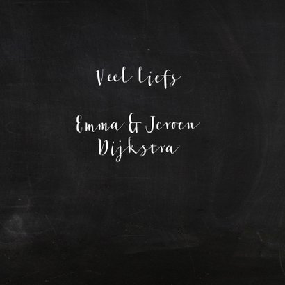 Kerstkaart chalkbord handlettering 3