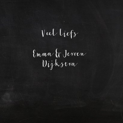 Kerstkaart chalkbord handlettering 3