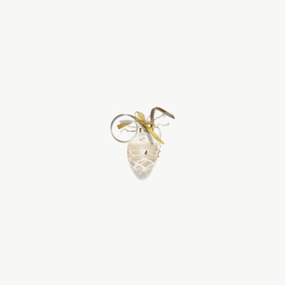 Kerstkaart chevron goud kerstbal met eigen foto binnenzijde Achterkant