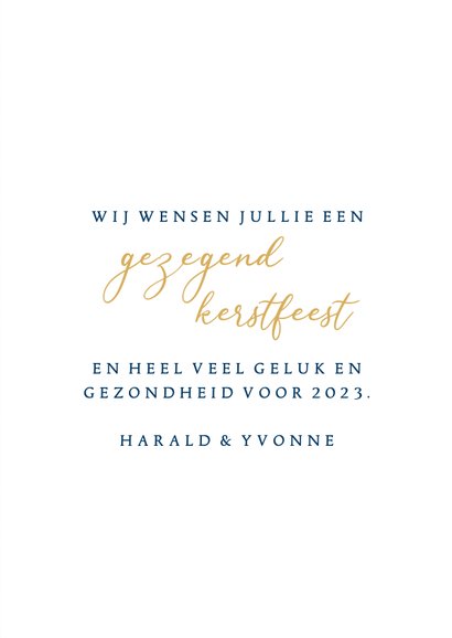 Kerstkaart christelijk 'Eer aan God' 3