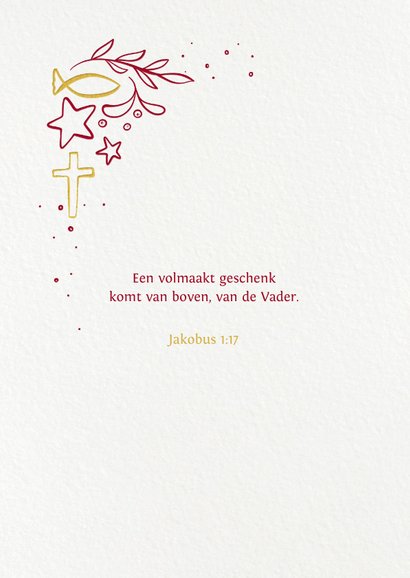 Kerstkaart christelijk illustratie geloof hoop liefde 2