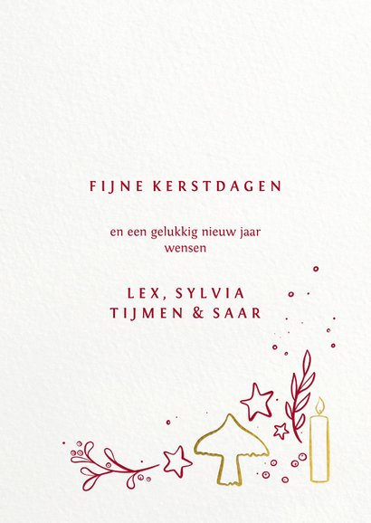 Kerstkaart christelijk illustratie geloof hoop liefde 3