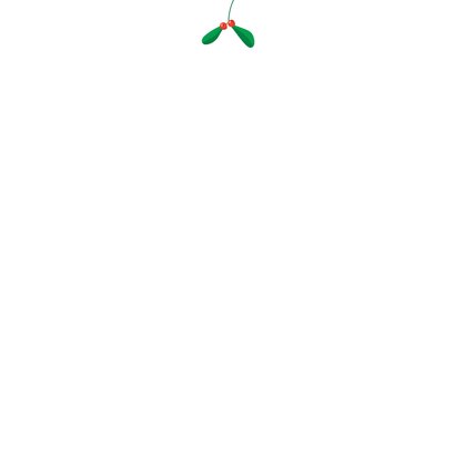 Kerstkaart christmas greetings funny sweet peas & love Achterkant