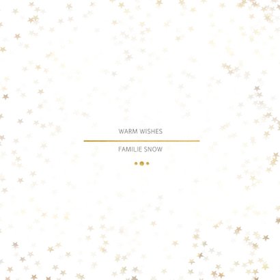 Kerstkaart Christmas wit en goud 4 foto's - Een gouden kerst 3