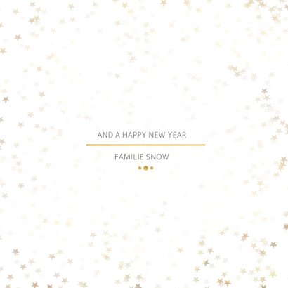 Kerstkaart Christmas wit en goud - Een gouden kerst 3