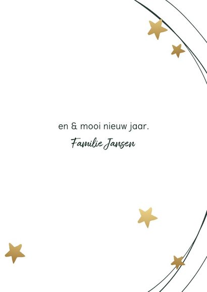 Kerstkaart cirkel ster 3