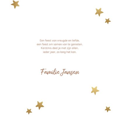 Kerstkaart cirkel sterren 3