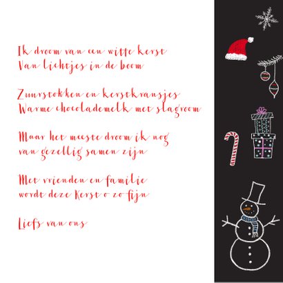 Kerstkaart CliniClowns krijt handlettering 3