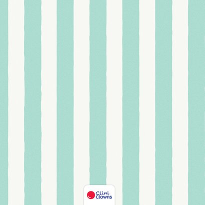 Kerstkaart cliniclowns merry xmas gestreept trendy 2