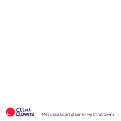 Kerstkaart CliniClowns muts 2