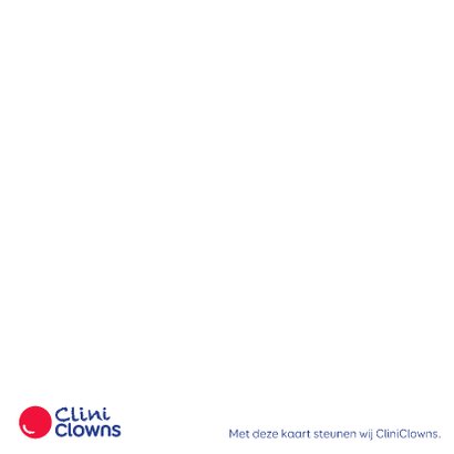Kerstkaart CliniClowns rendier 2 2