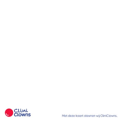 Kerstkaart CliniClowns rendier 2
