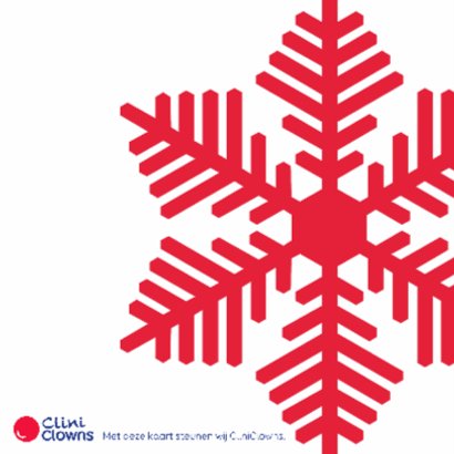 Kerstkaart CliniClowns Sneeuw 2