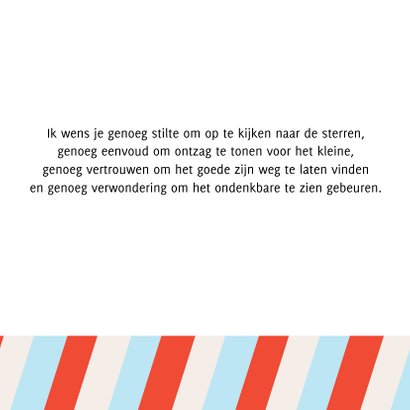 Kerstkaart CliniClowns strepen 3