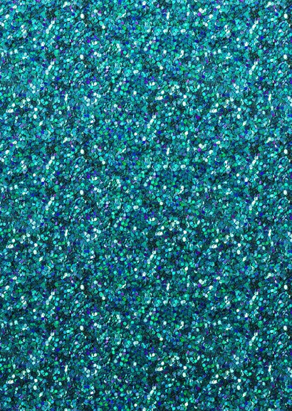 Kerstkaart confetti blauw kerst Achterkant