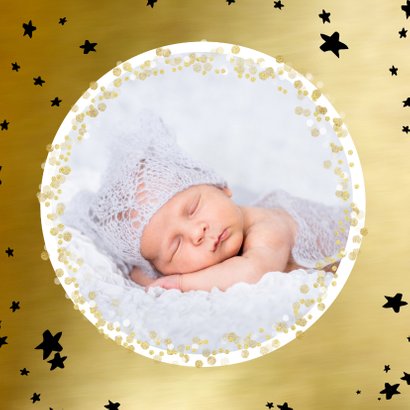 Kerstkaart confetti cirkels 2020 2