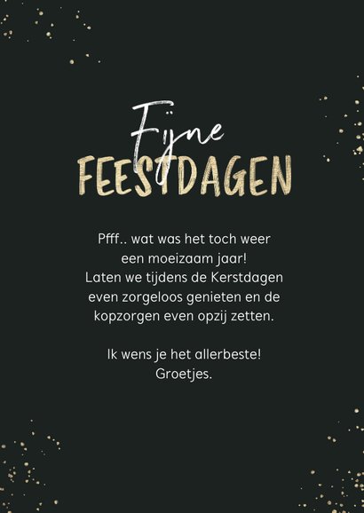Kerstkaart corona kerstboom liedje goud grappig 3