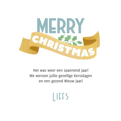 Kerstkaart corona rendier oh dear what a year illustratie 3