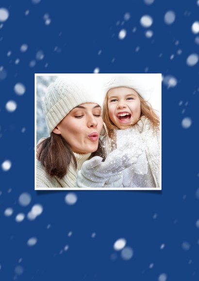 Kerstkaart cover tijdschrift binnen sneeuw 2