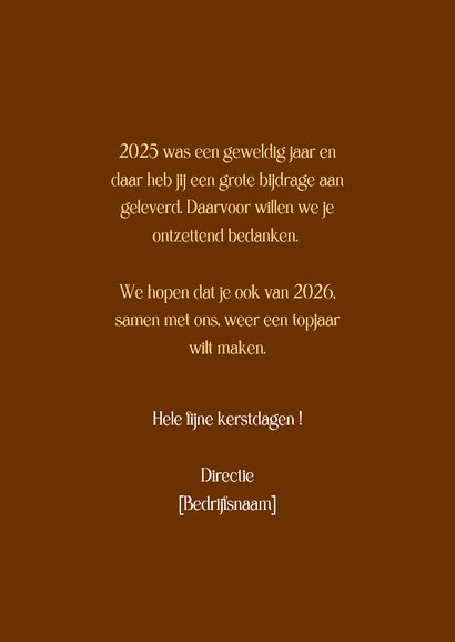 Kerstkaart de beste wensen voor de beste mensen 3