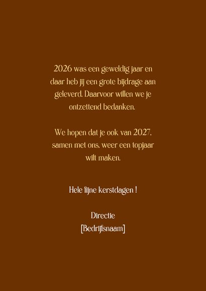 Kerstkaart de beste wensen voor de beste mensen 3