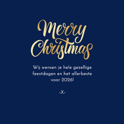 Kerstkaart delfts blauw bloemen sprankelend sterren stijlvol 3