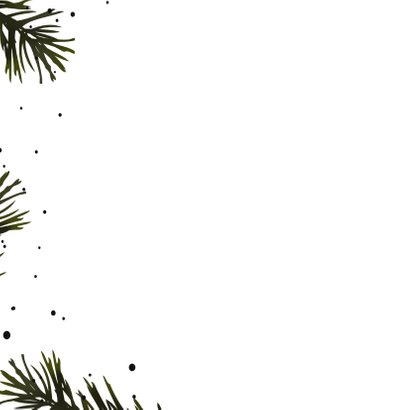 Kerstkaart dennentakjes stippen 2