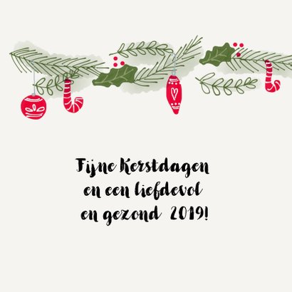 Kerstkaart Dennentakken Krans 2