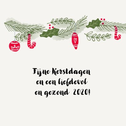 Kerstkaart Dennentakken Krans 2