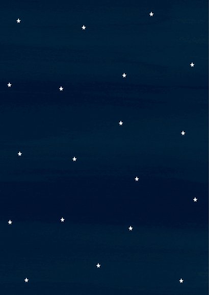 Kerstkaart donkerblauw Lichtje 2