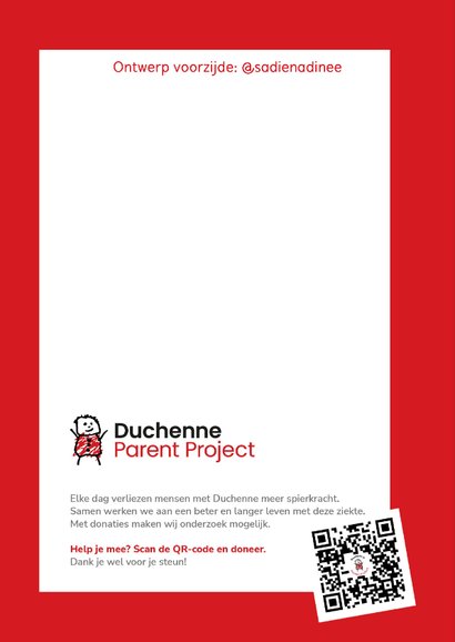 Kerstkaart Duchenne Parent Project kerstballen 2