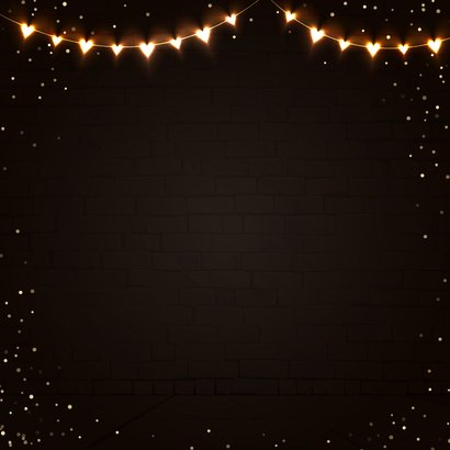 Kerstkaart eigen foto knuffel lichtgevende hartjes pinguïn Achterkant