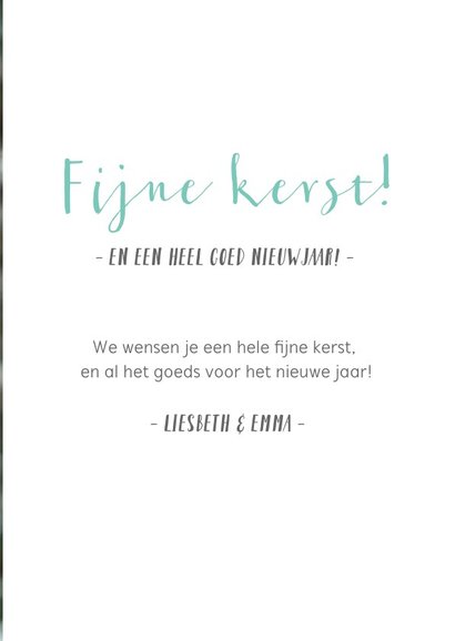 Kerstkaart eigen fotocollage met 5 vakken 3