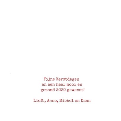 Kerstkaart Fiets met Kerstboom achterop 3