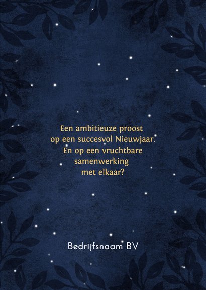 Kerstkaart Fijne Kerst Gelukkig in goud 2026 3