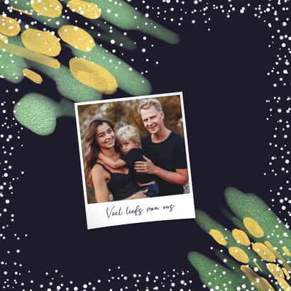 Kerstkaart fijne kerstdagen sneeuw 2