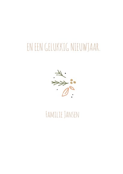 Kerstkaart Foto blaadjes 3