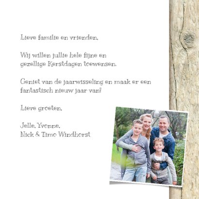 Kerstkaart foto divers hout kerst 3