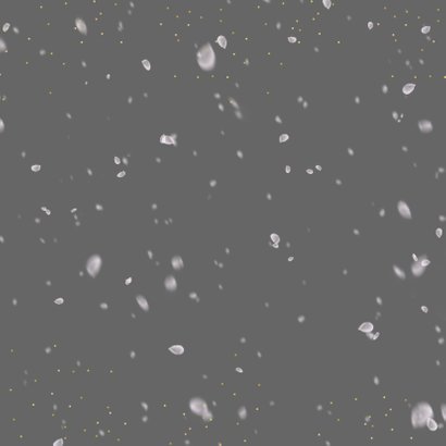 Kerstkaart foto-effect  sneeuw en goudstipjes isf 2