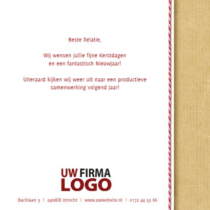 kerstkaart foto groen pakket kado 3