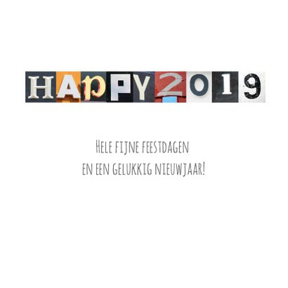 Kerstkaart foto letters 3