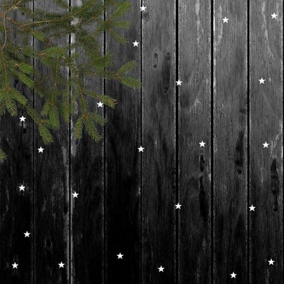 Kerstkaart foto op hout 2027 2