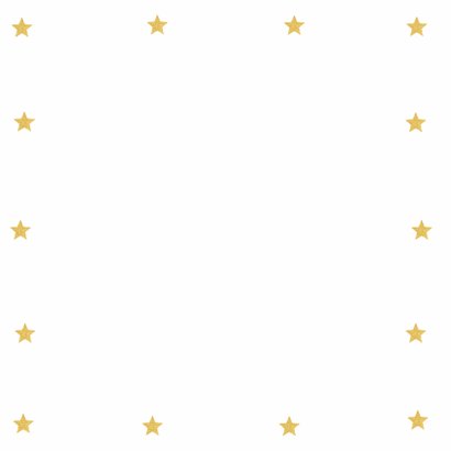 Kerstkaart foto sterren goud banner 2