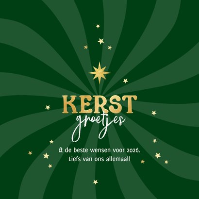 Kerstkaart foto sterren liefdevolle kerst 2026 3