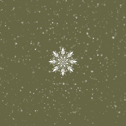 Kerstkaart foto winter sneeuw merry christmas Achterkant