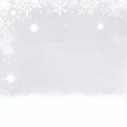 kerstkaart foto witte sneeuwvlokken watercolour 2